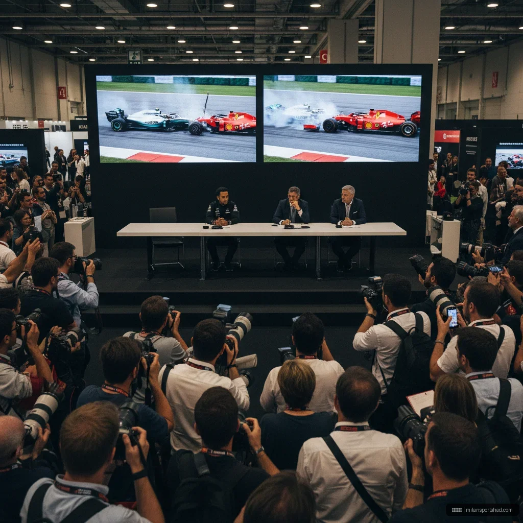 米兰体育 - 汉密尔顿与勒克莱尔激烈碰撞，F1美国大奖赛引热议 配图1