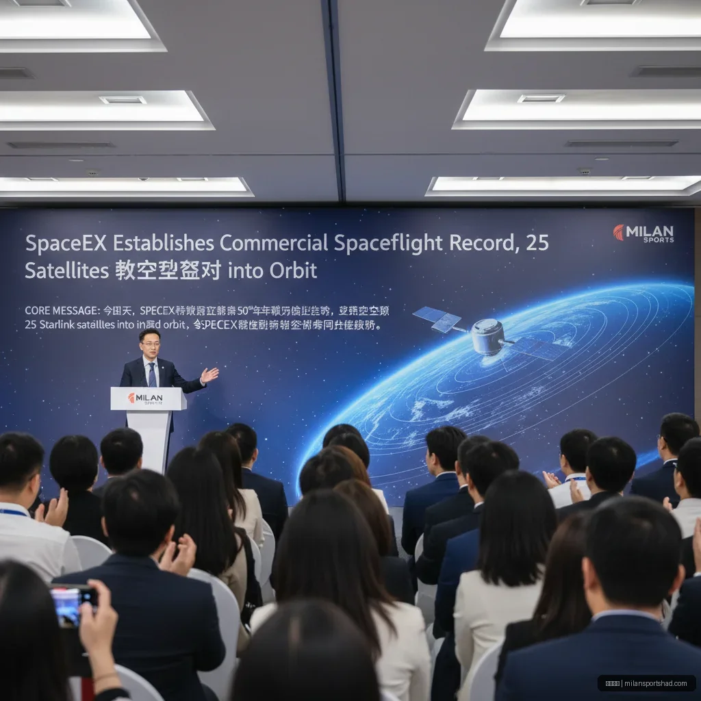 米兰体育 - SpaceX再创商业航天纪录，25颗卫星成功入轨 配图1